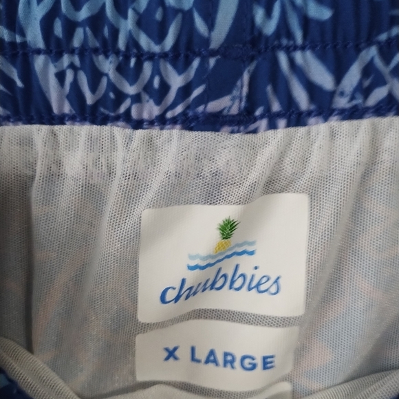 Chubbies Men's Swim Trunks XL 5.5" Lined Swimsuit Hawaiian Pineapple Brief Swim - Picture 4 of 4